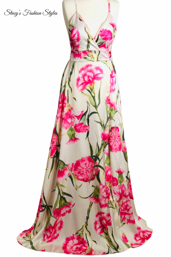 Maxikleid / Sommerkleid mit Blumen-Print 4