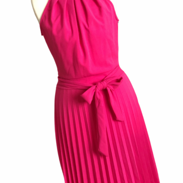 Plisseekleid Neckholder, pink, Gr. S/M 2