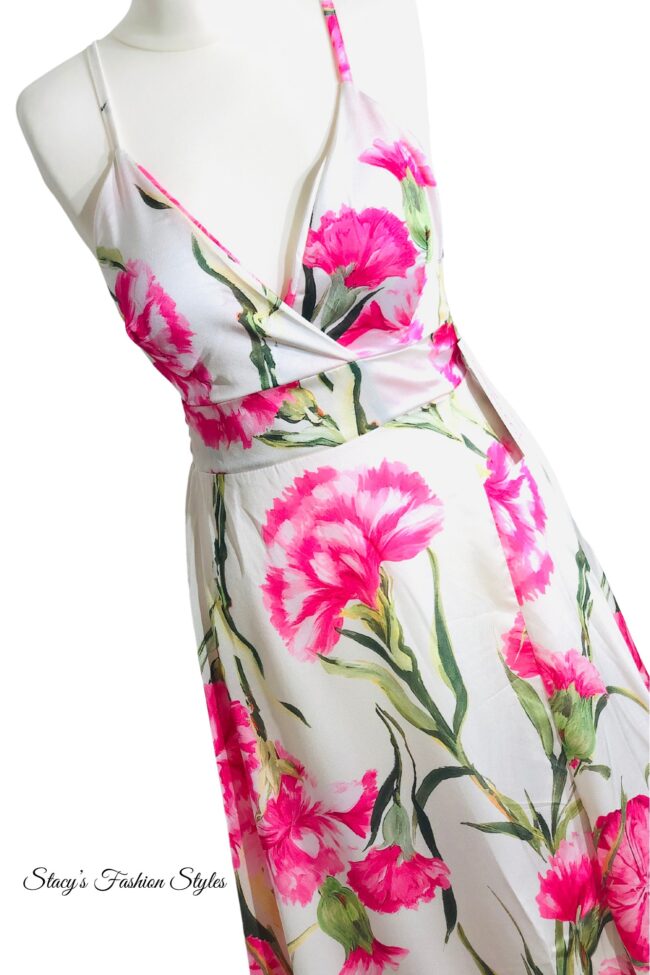 Maxikleid / Sommerkleid mit Blumen-Print