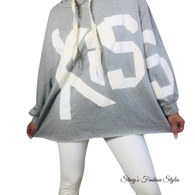 Oversized Hoodie *KISS*, Onesize, in verschiedenen Farben 5