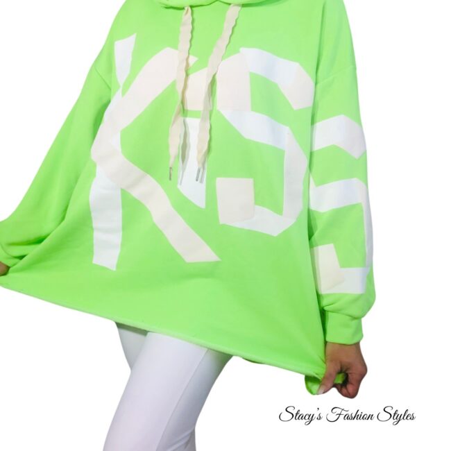 Oversized Hoodie *KISS*, Onesize, in verschiedenen Farben 6