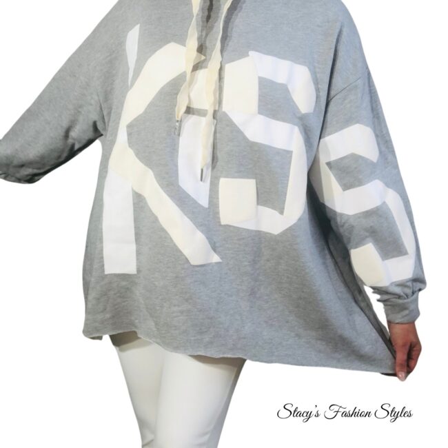 Oversized Hoodie *KISS*, Onesize, in verschiedenen Farben 4