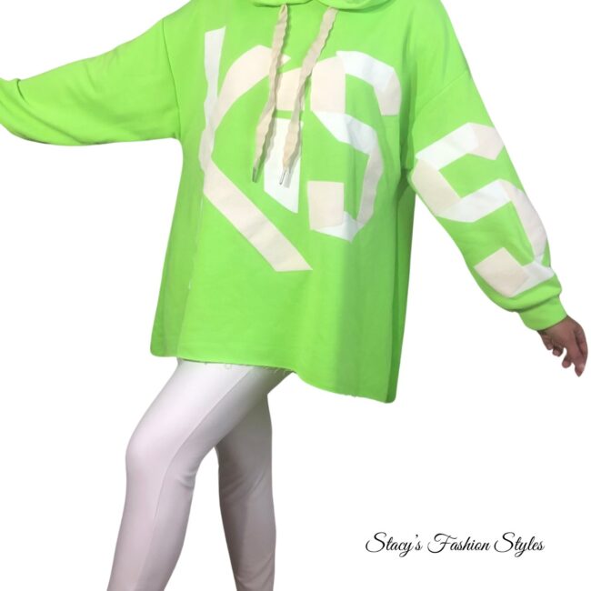 Oversized Hoodie *KISS*, Onesize, in verschiedenen Farben 7