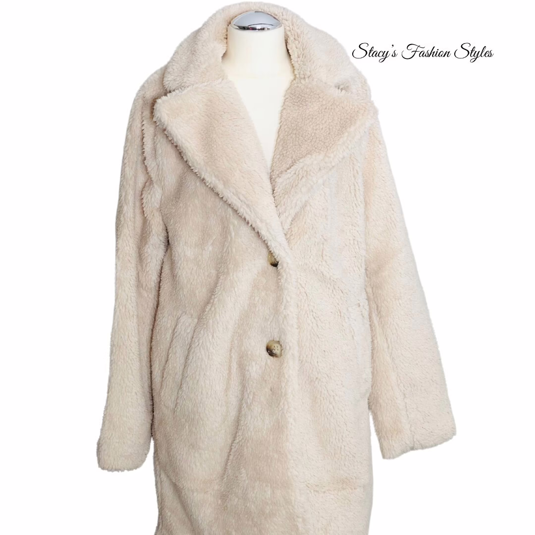 Zwillingsherz Teddymantel, Oversize-Look Stacy's Fashion Styles stacys.de Teddymantel Zwillingsherz, S/M, 2 Farbvarianten 2