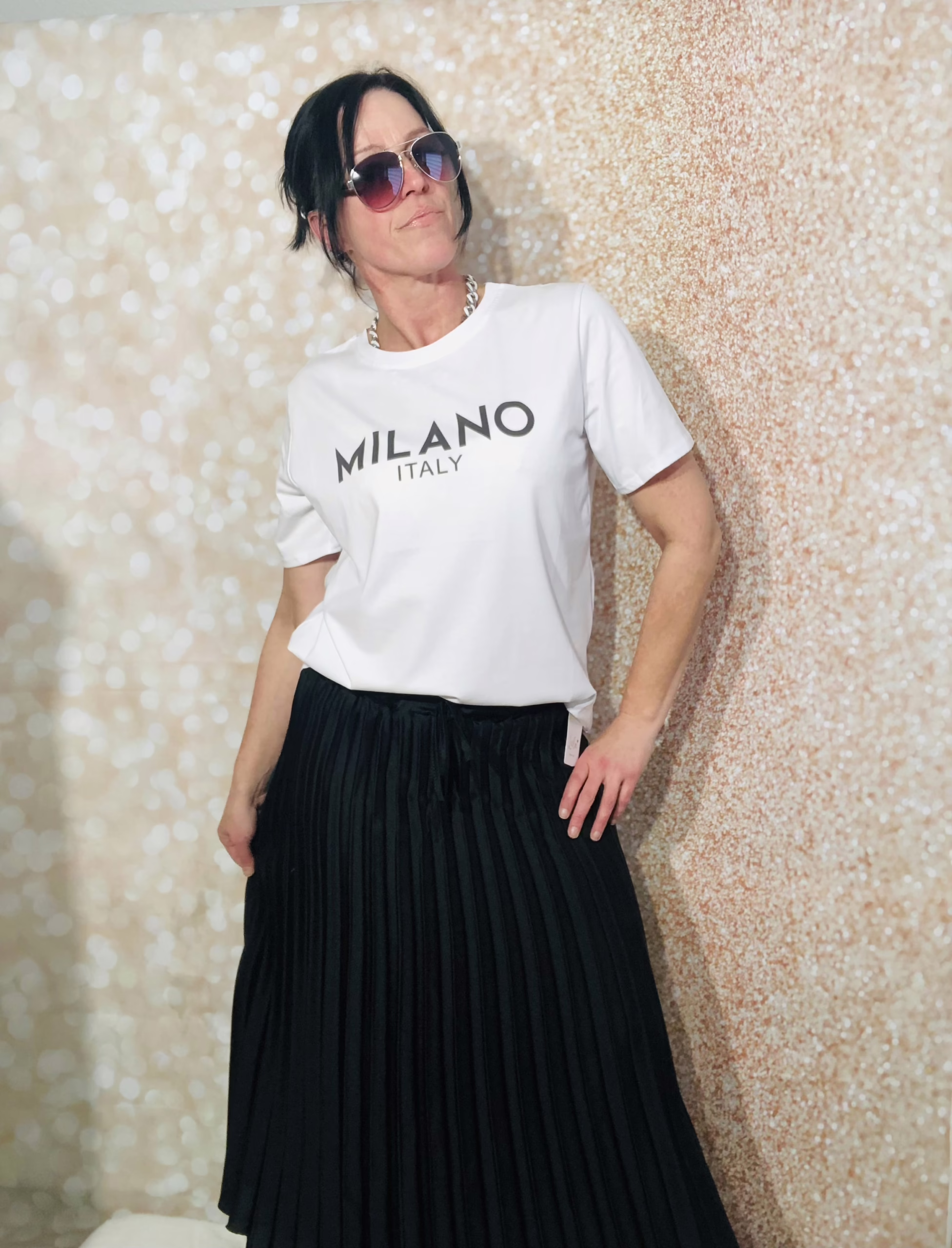 Shirt Milano Italy Stacy's Fashion Styles stacys.de Shirt MILANO ITALY, weiß, Onesize