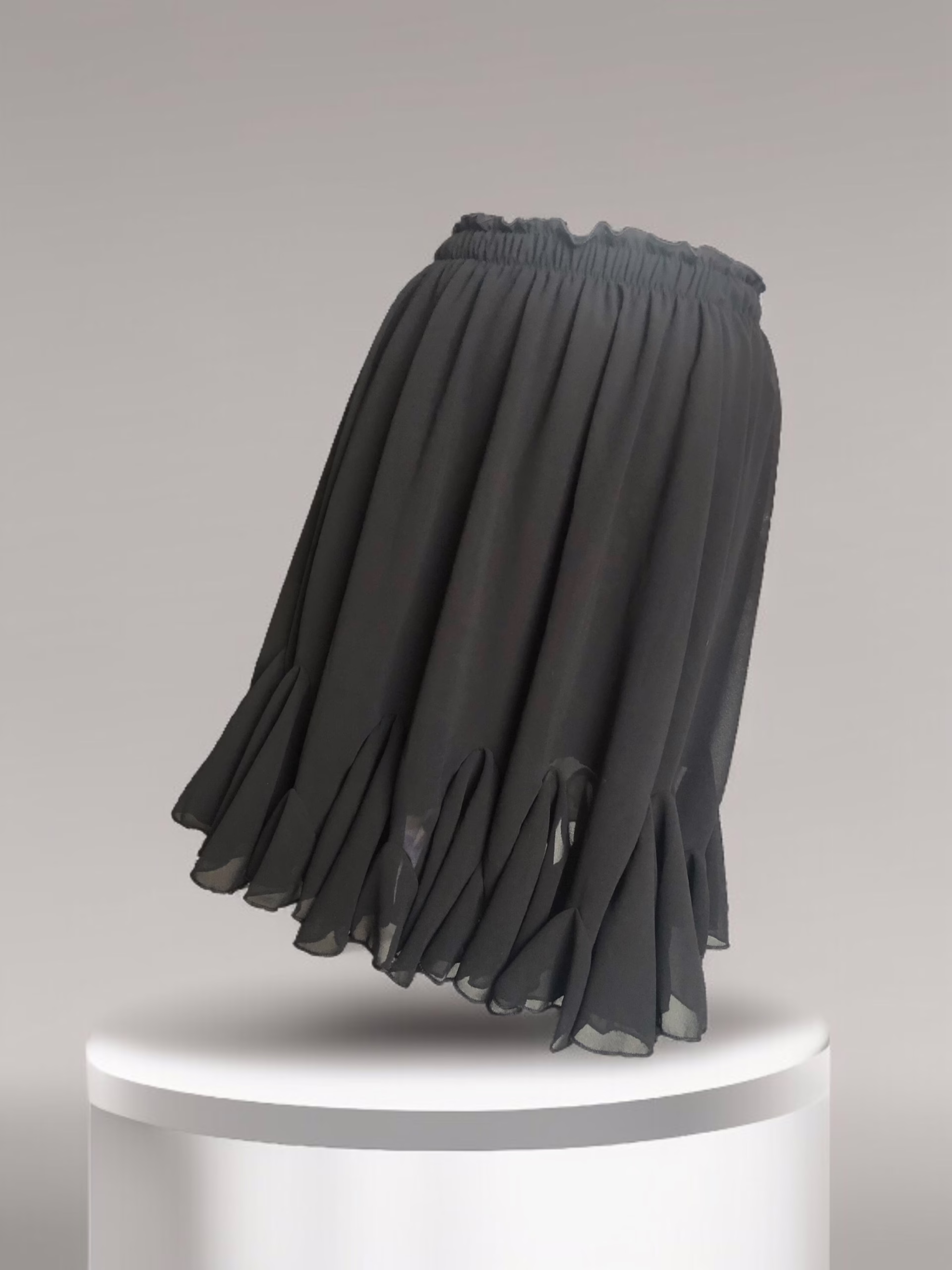 leichter Rock mit Volants, schwarz Stacy's Fashion Styles stacys.de leichter Rock mit Volants, schwarz, 2