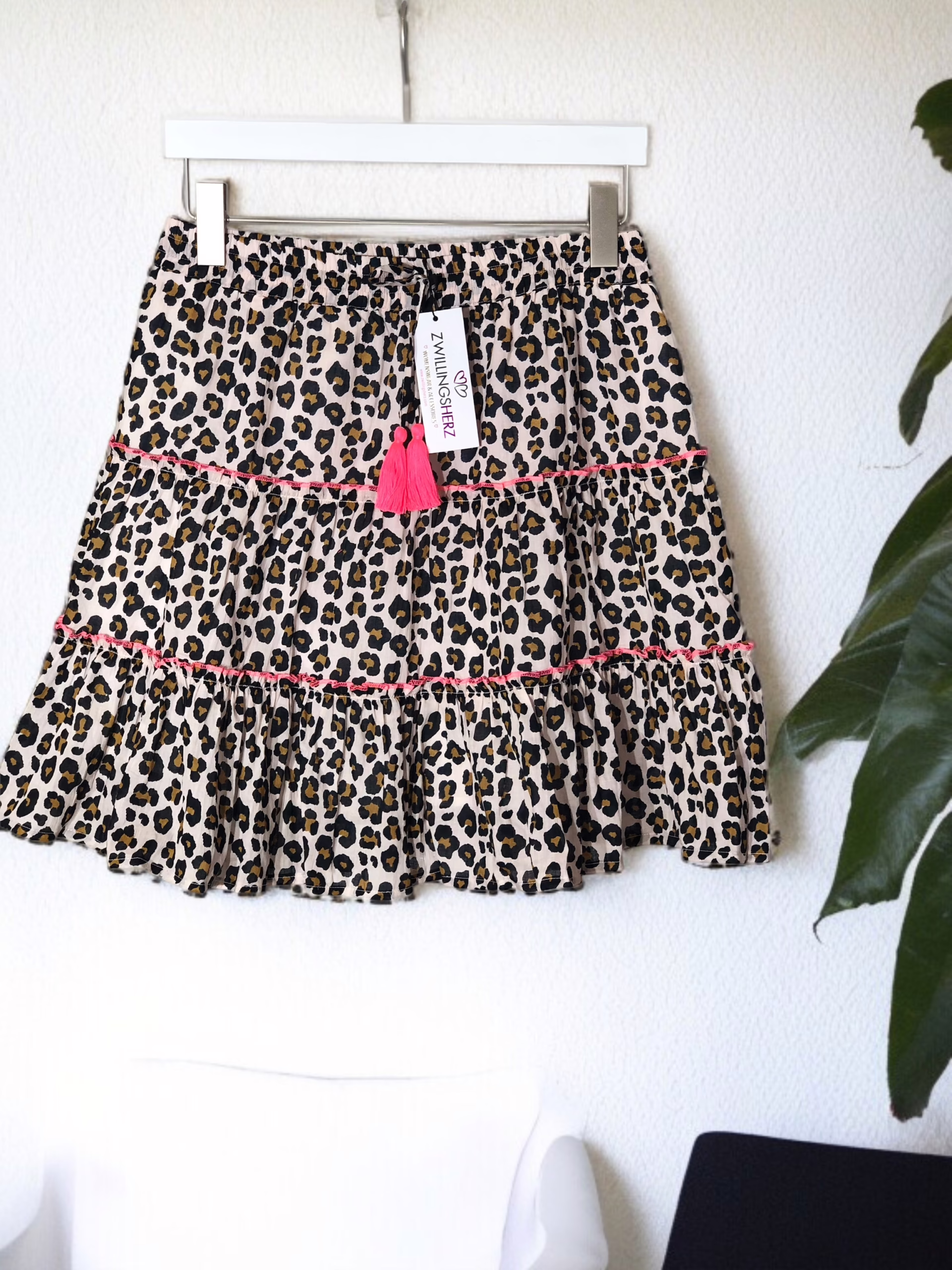 Zwillingsherz Rock kurz, Leo-Muster Stacy's Fashion Styles stacys.de Zwillingsherz Rock, Leo_Muster