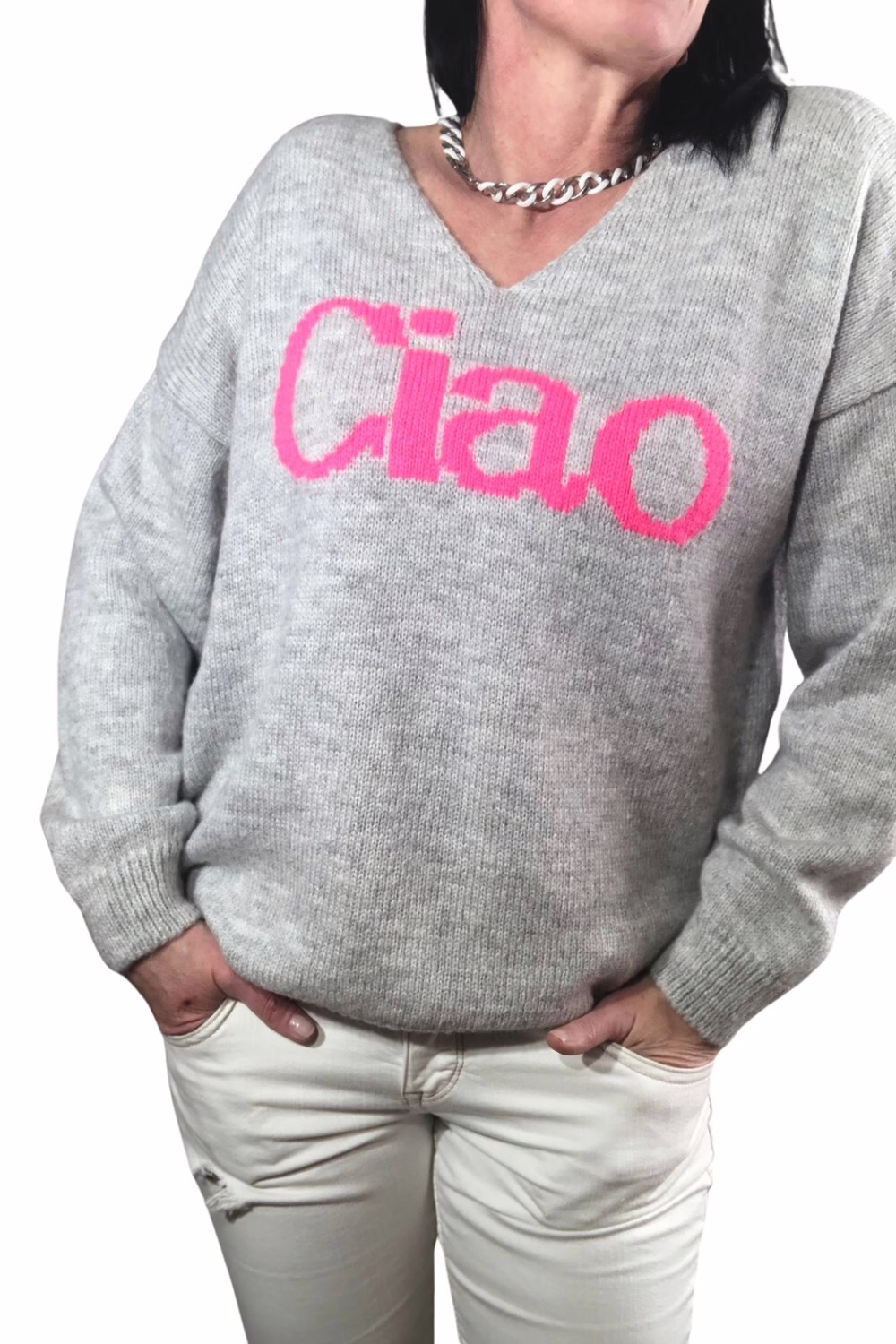 Zwillingsherz Strickpullover Ciao