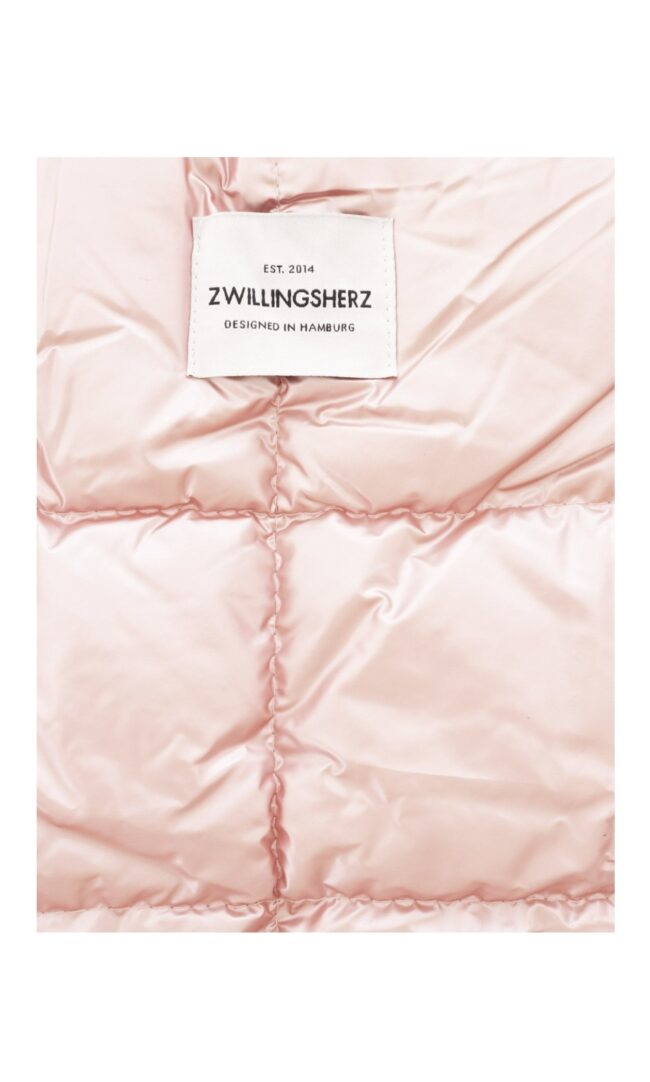 XXL Stepptasche Zwillingsherz, rosa, 3