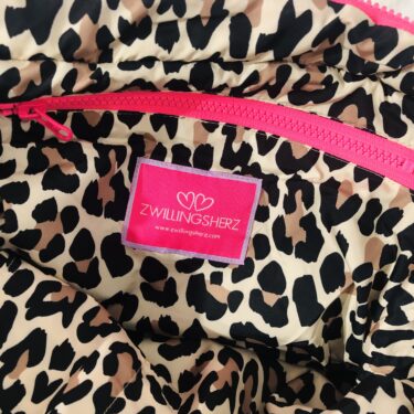 Stepptasche/ Shopper Zwillingsherz, schwarz *WILD AND FREE*, 3
