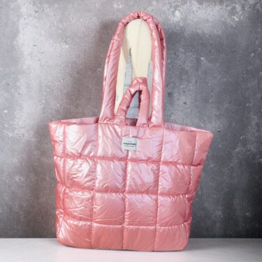 XXL Stepptasche Zwillingsherz, rosa