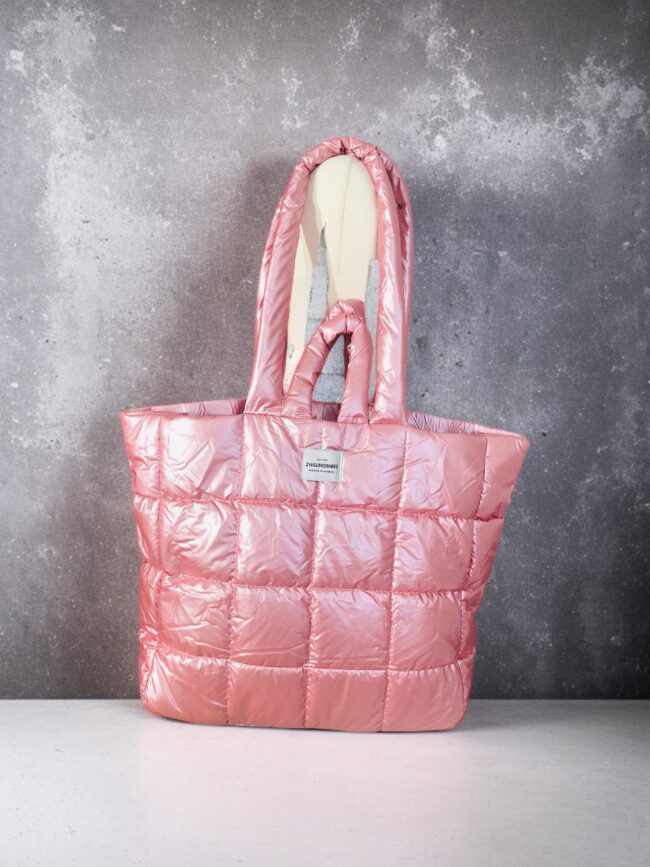XXL Stepptasche Zwillingsherz, rosa
