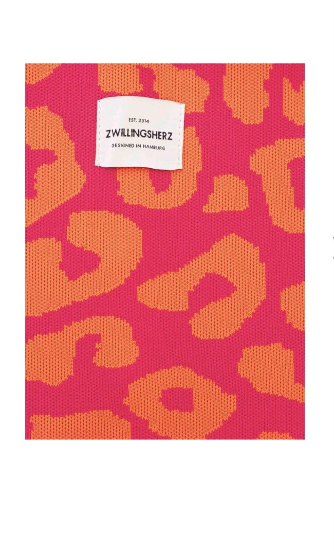 Zwillingsherz Shopper *Leo*, pink/ orange, 3