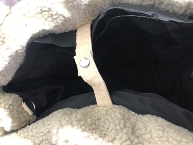 Zwillingsherz XXL Shopper *Teddyfell*, beige, 5