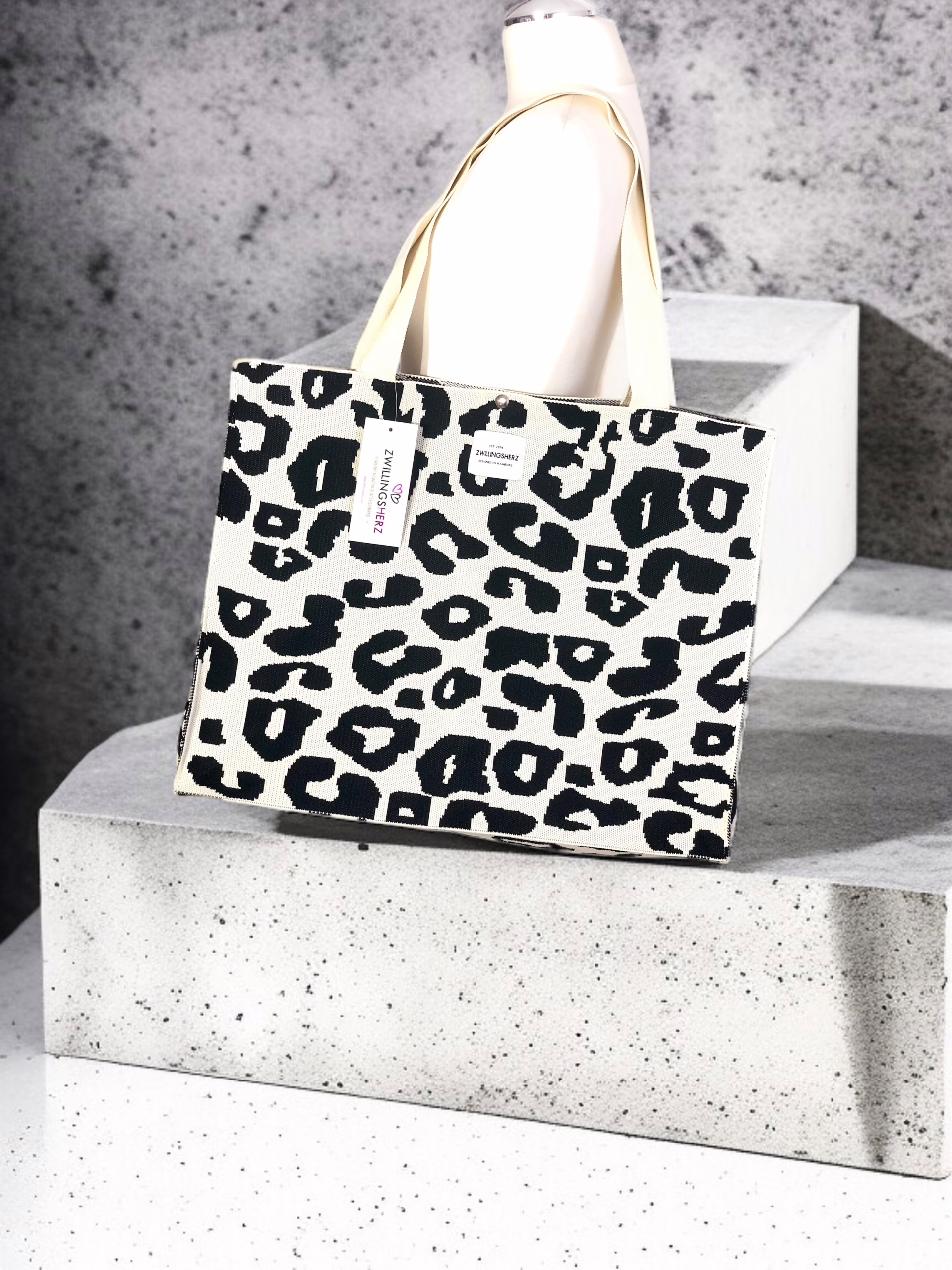 Zwillingsherz XXL Shopper *Leo*, schwarz Stacy's Fashion Styles stacys.de Shopper Zwillingsherz *Leo*, schwarz