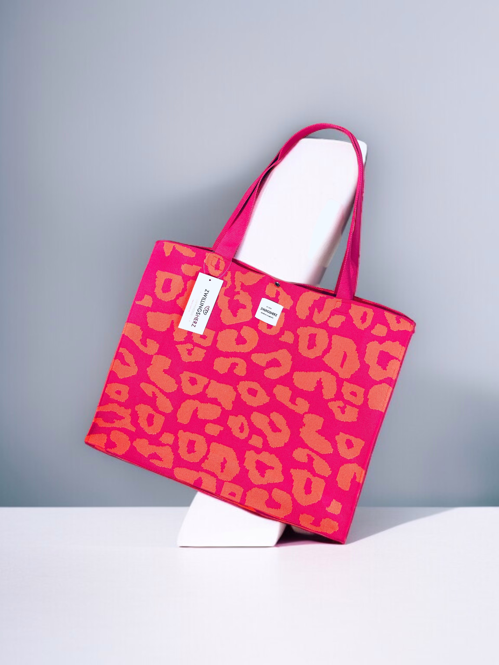 Zwillingsherz XXL Shopper *Leo*, pink/ orange Stacy's Fashion Styles stacys.de Zwillingsherz Shopper *Leo*, pink/ orange