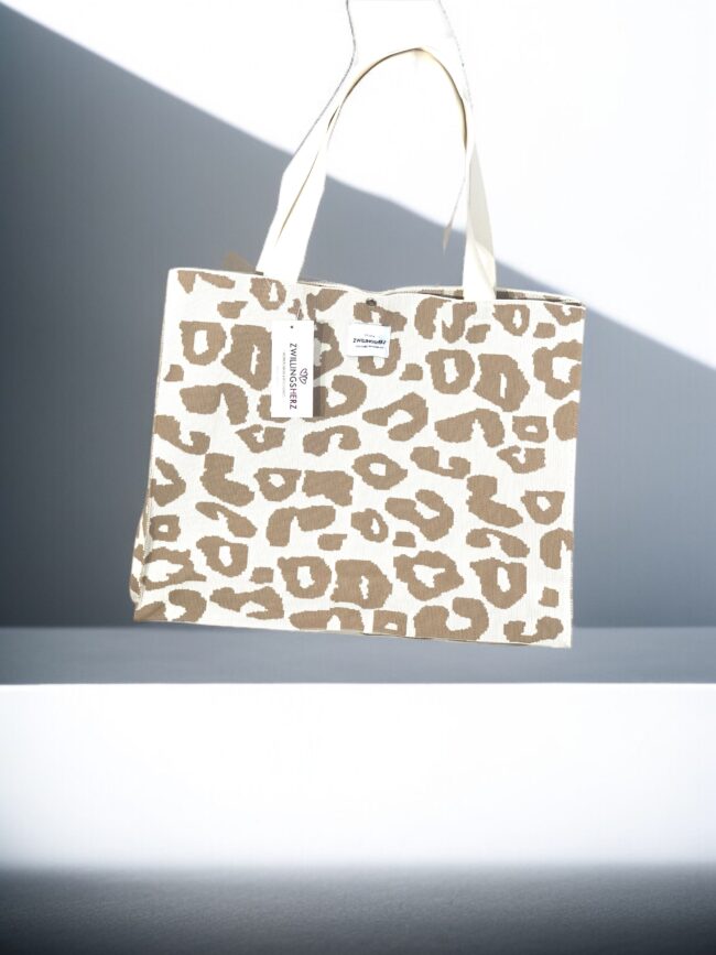 Zwillingsherz XXL Shopper *Leo*, beige