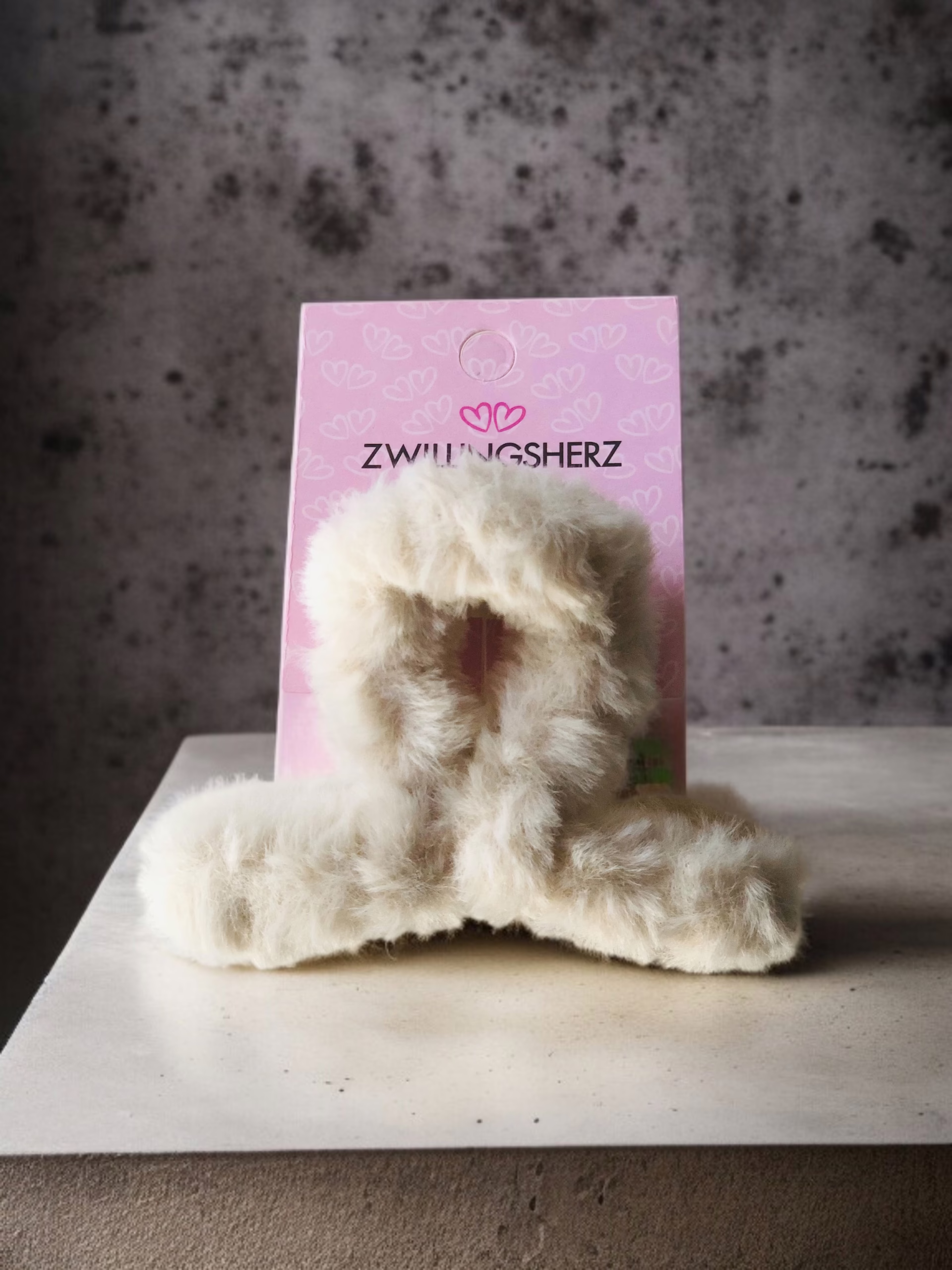 Zwillingsherz Haarspange *Plüsch*, beige Stacy's Fashion Styles stacys.de Zwillingsherz Haarspange *Plüsch*, beige, 3