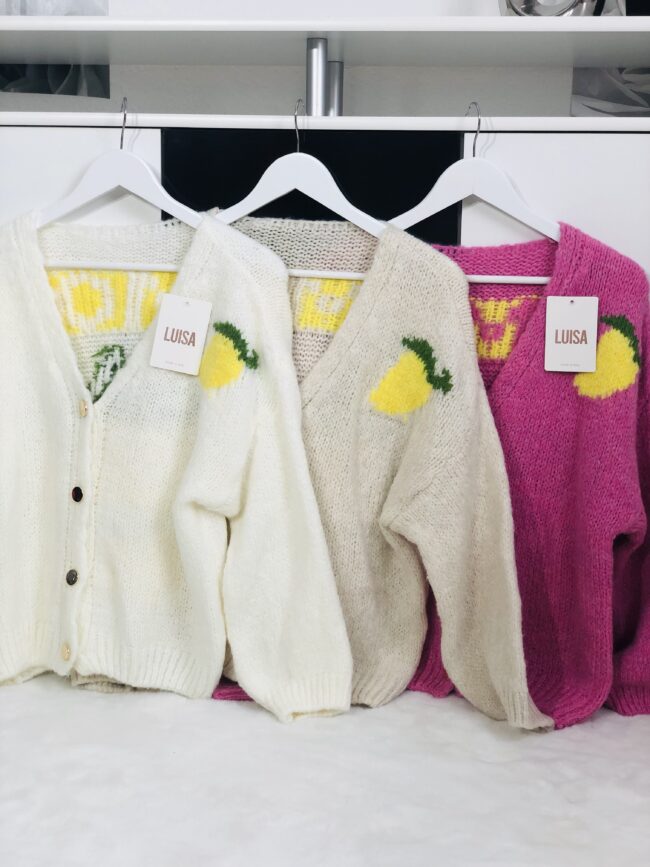 Italy Cardigan Limoncello, in verschiedenen Farben, Onesize