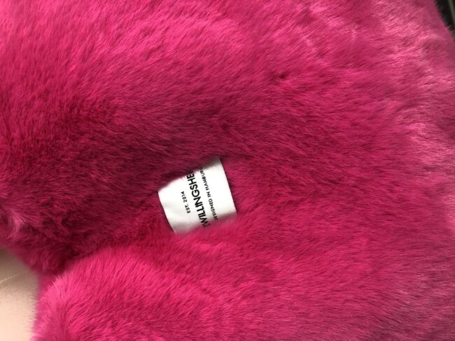 Zwillingsherz XXL Shopper Kunstfell, pink, 4