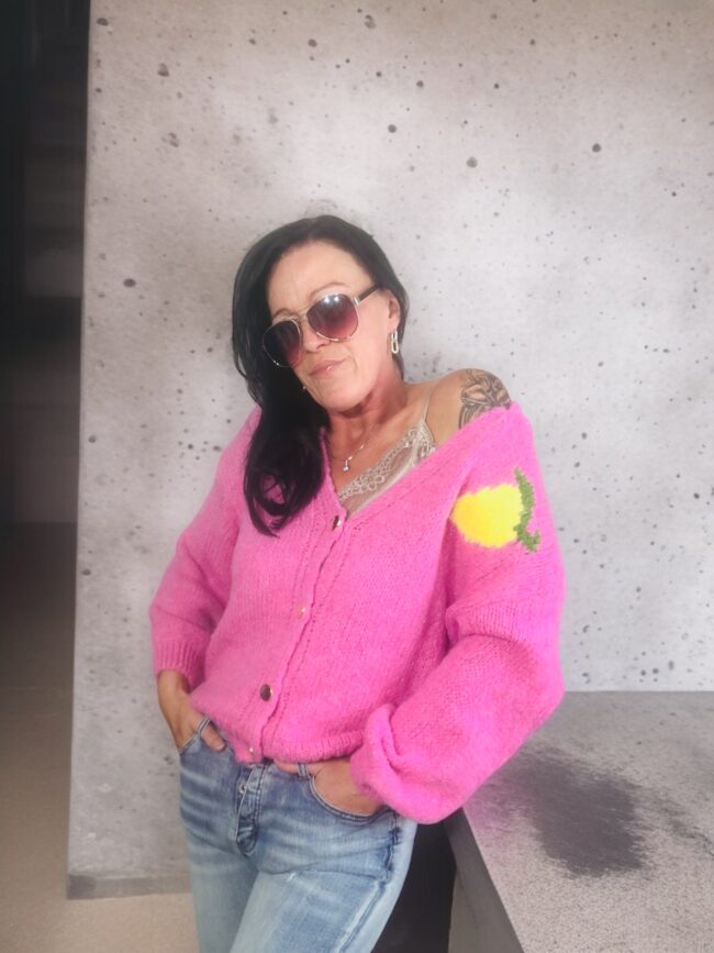 Italy Cardigan Limoncello, pink, Onesize, 3