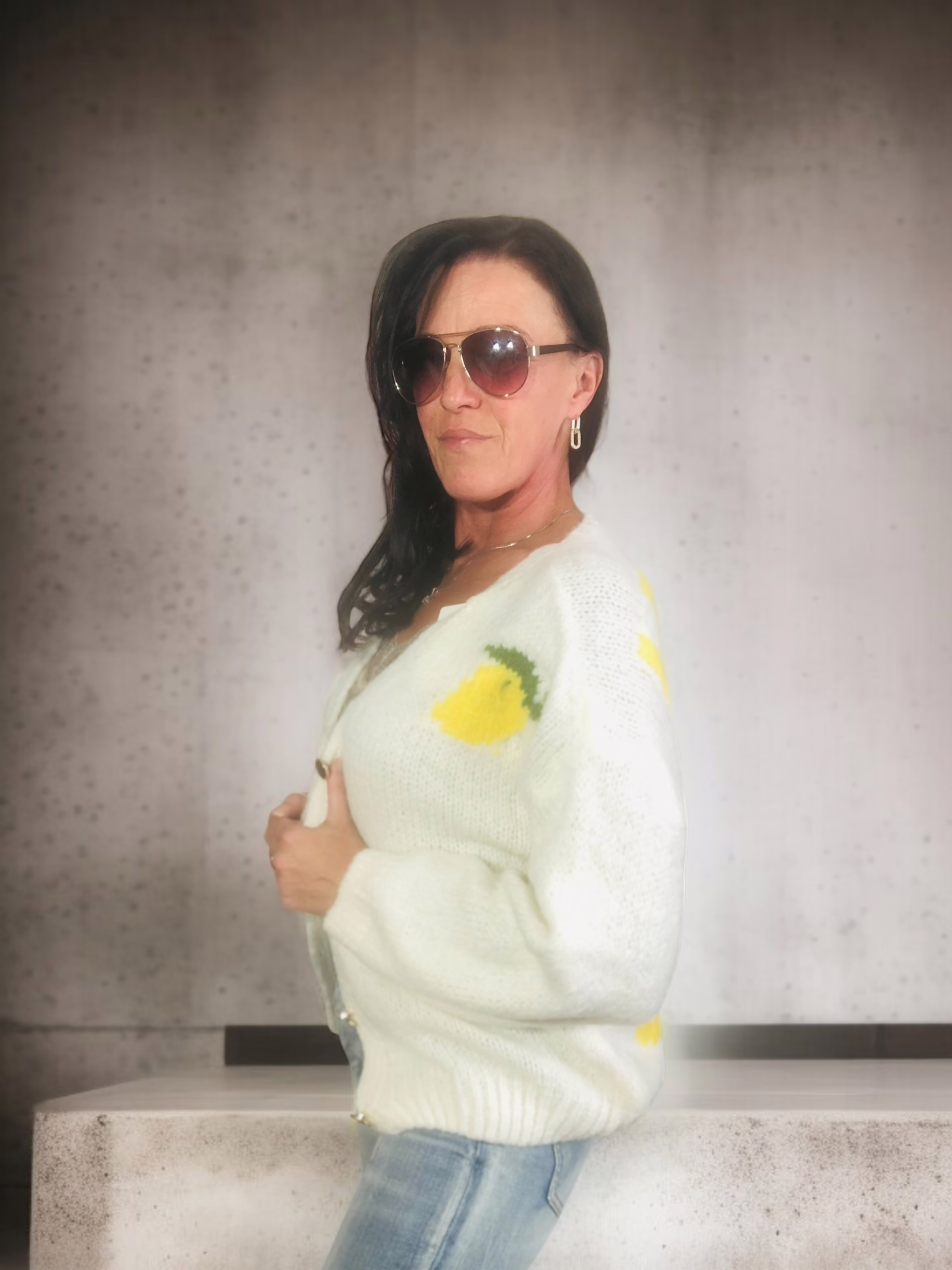 Italy Cardigan Limoncello, in 3 Farben Stacy's Fashion Styles stacys.de Italy Cardigan Limoncello, Elfenbein, Onesiz, 2