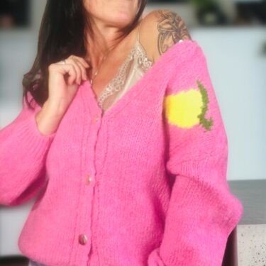 Italy Cardigan Limoncello, pink, Onesize