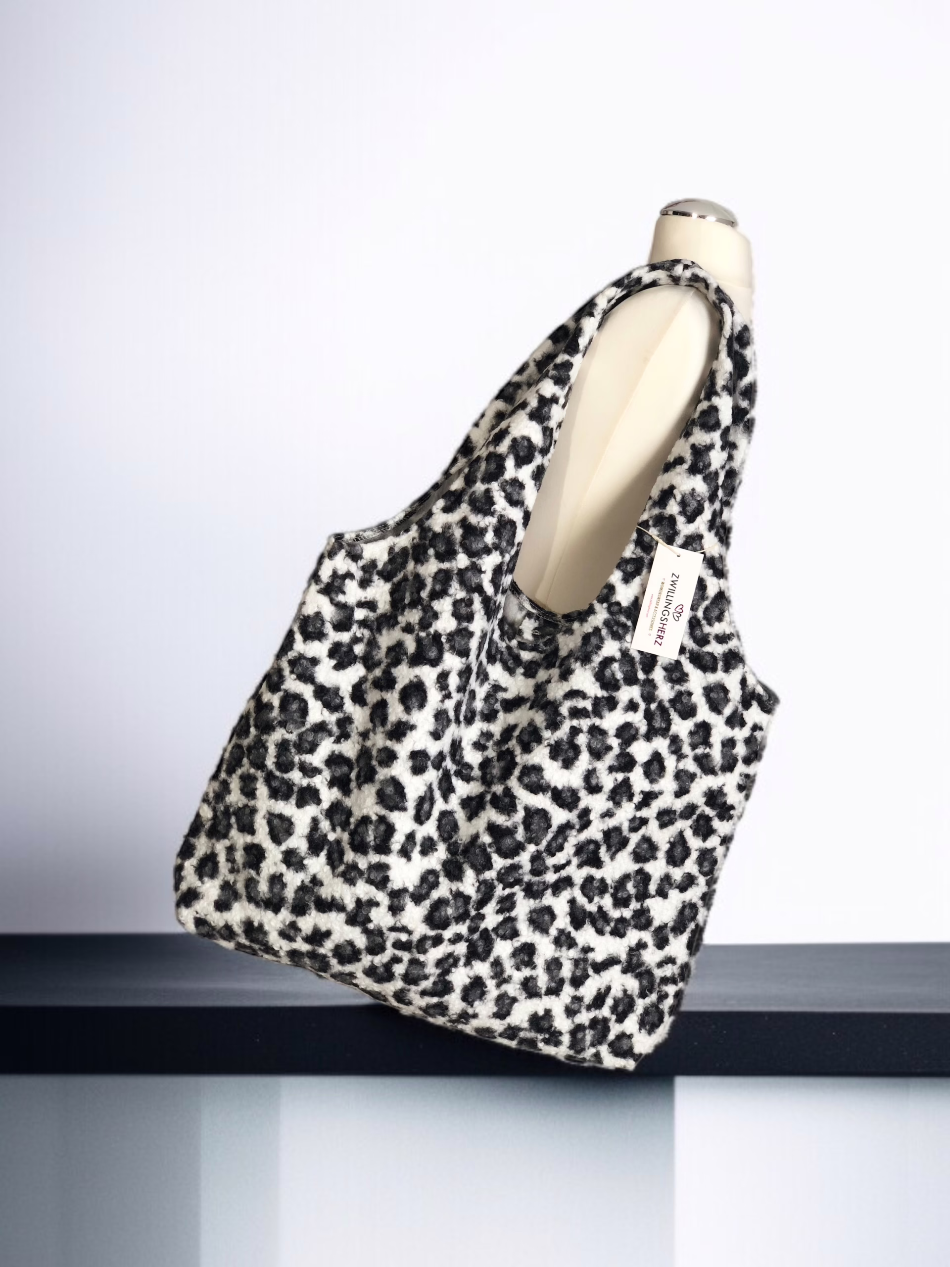 Zwillingsherz XXL Shopper BIG SIZE, Leo Teddyfell, 2