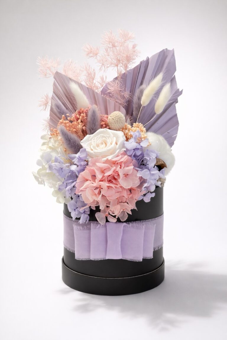 Flowerbox I Rosenbox by Stacys Fashion Styles langlebige Blumen in einer Hutschachtel, Handmade